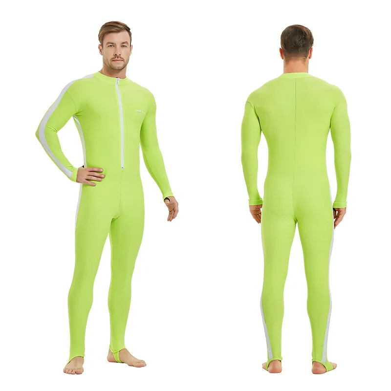 New Lycra Diving Suit Men's Thin Quick Drying Swimwear One Piece Waterproof Female Diving Surfing Ice Feel Sunscreen Clothing