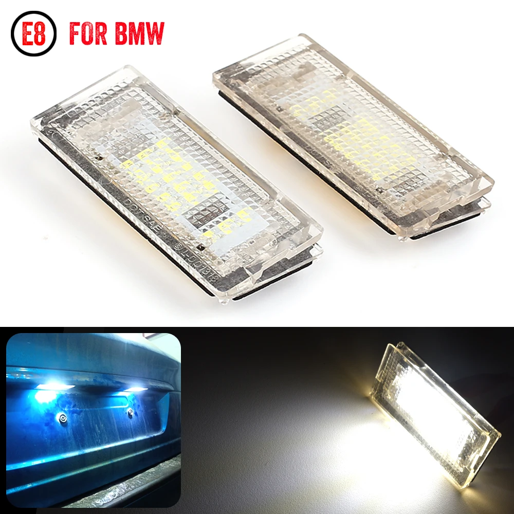 

A Set Auto Canbus White 12V No Error Led License Plate Lights For BMW E46 4D 1998-2003 Tail Number Plate Light Lamp