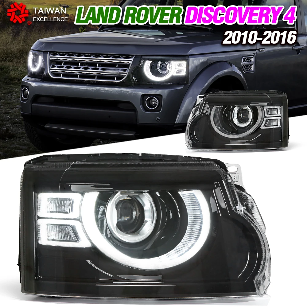 

Car headlight For Land Rover Discovery 4 10-16 headlamp assembly retrofitting laser lens LED daytime running light car