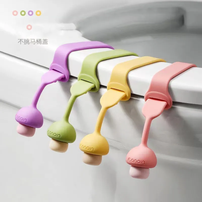 

Toilet Lid Lifter Creative Toilet Lid Handle Home Portable Flip Lid Opener Anti-Fouling Handle Silicone Handle