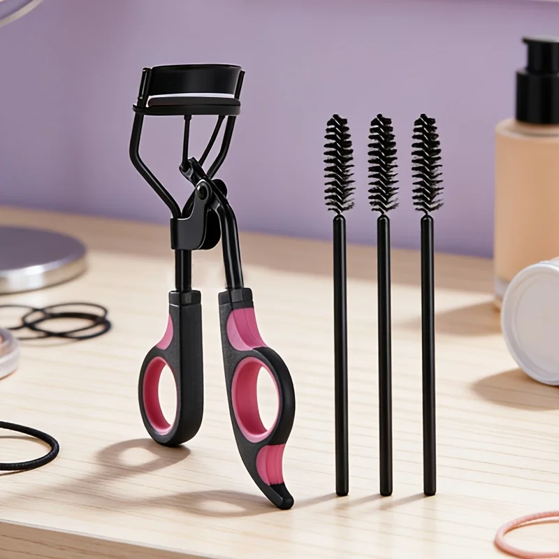 1/4 Stück Wimpernzange für Damen mit Kamm und Pinzette für Künstliche Wimpern Kosmetik-Clip Wimpernlifter Schönheitszubehör