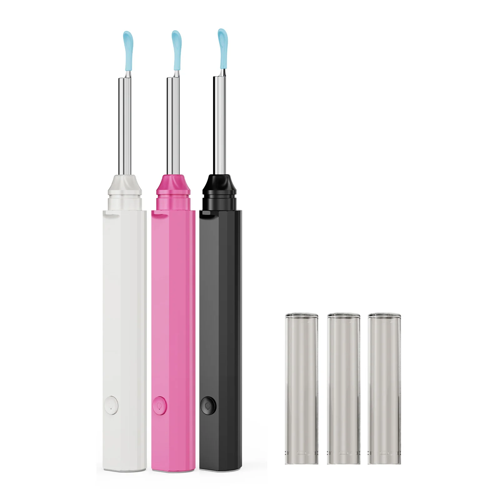 LED-lit ear pick ear cleaner, safe earwax removal endoscope suitable for the whole family to check ears and nose