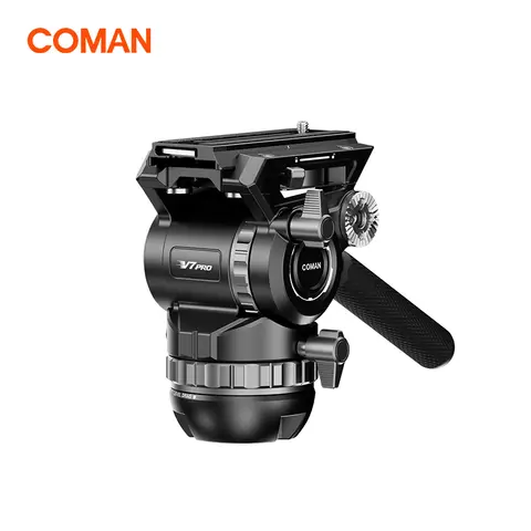 COMAN V7 Pro Dynamic Balancing Gimbal Head Professional Video Head with 5 Level Balance Adjustment For DSLR Camera 17.6lbs Load