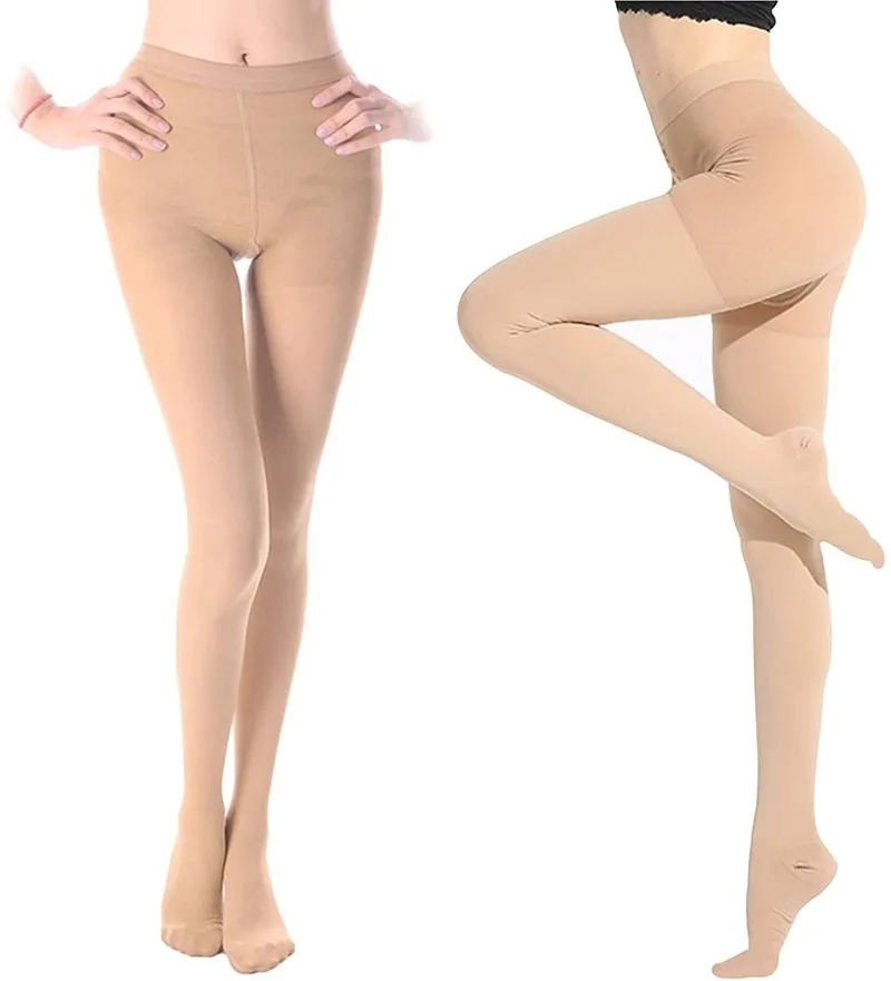 

Женские непрозрачные компрессионные колготки 20-30 мм рт. ст., градиентные компрессионные чулки, предотвращающие варикозное расширение вен, снимают усталость, отеки