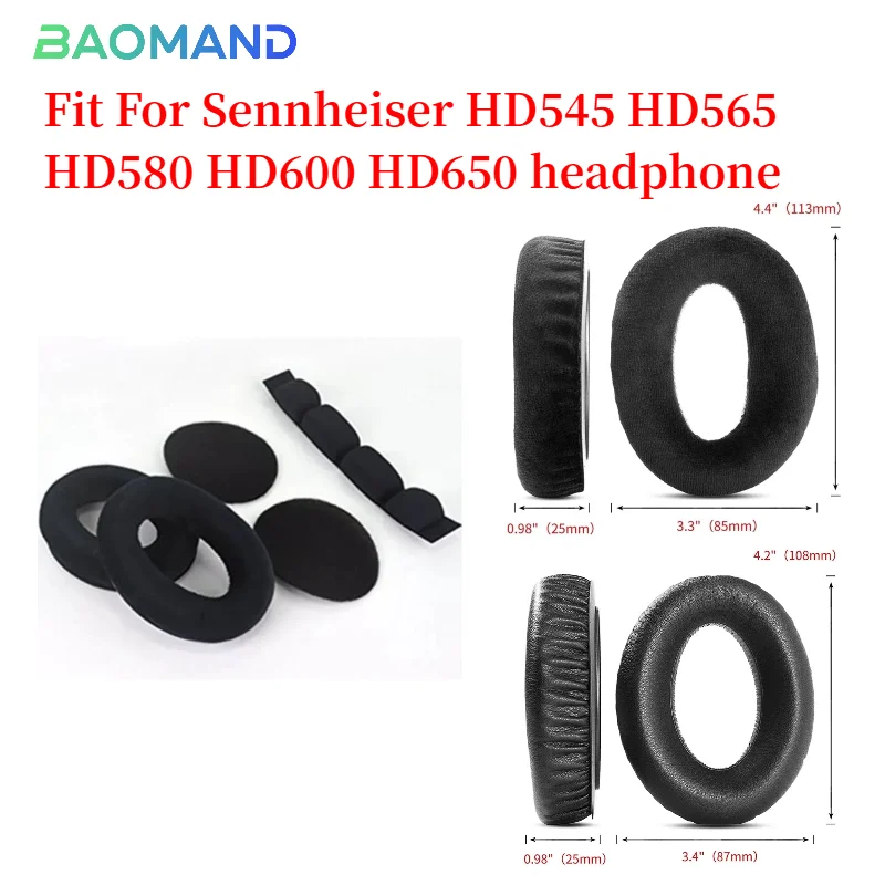 

Replacement Earpads Memory Foam Ear Cushion Cover for Sennheiser HD545 HD565 HD580 HD600 HD650 Gaming Headset Earmuffs Ear Pads