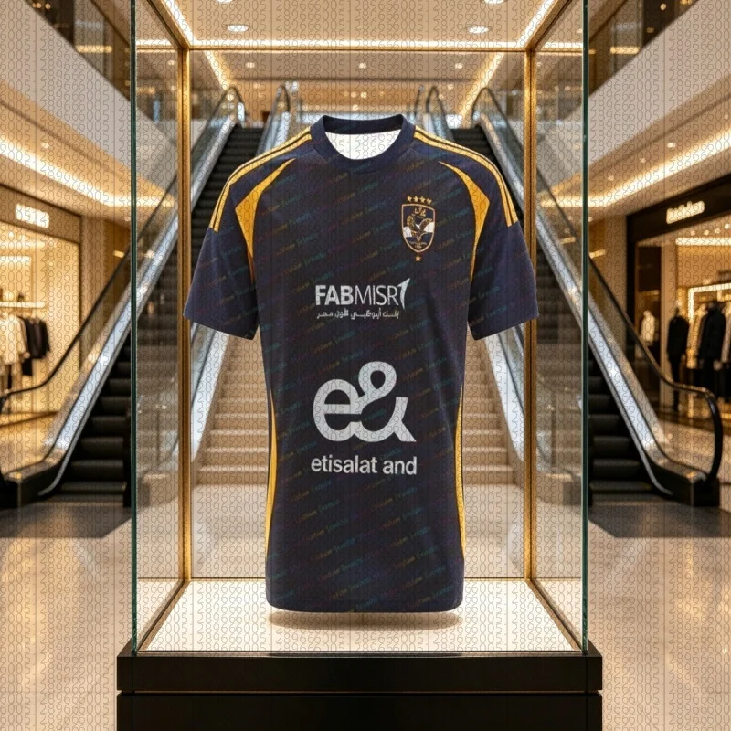 2026 Neues Al Ahly SC Fußballtrikot für Herren und Damen, Mesh-Sport-T-Shirt, Team-Uniform, Kurzarm-Fußballshirt, Eltern-Kind-Oberteil