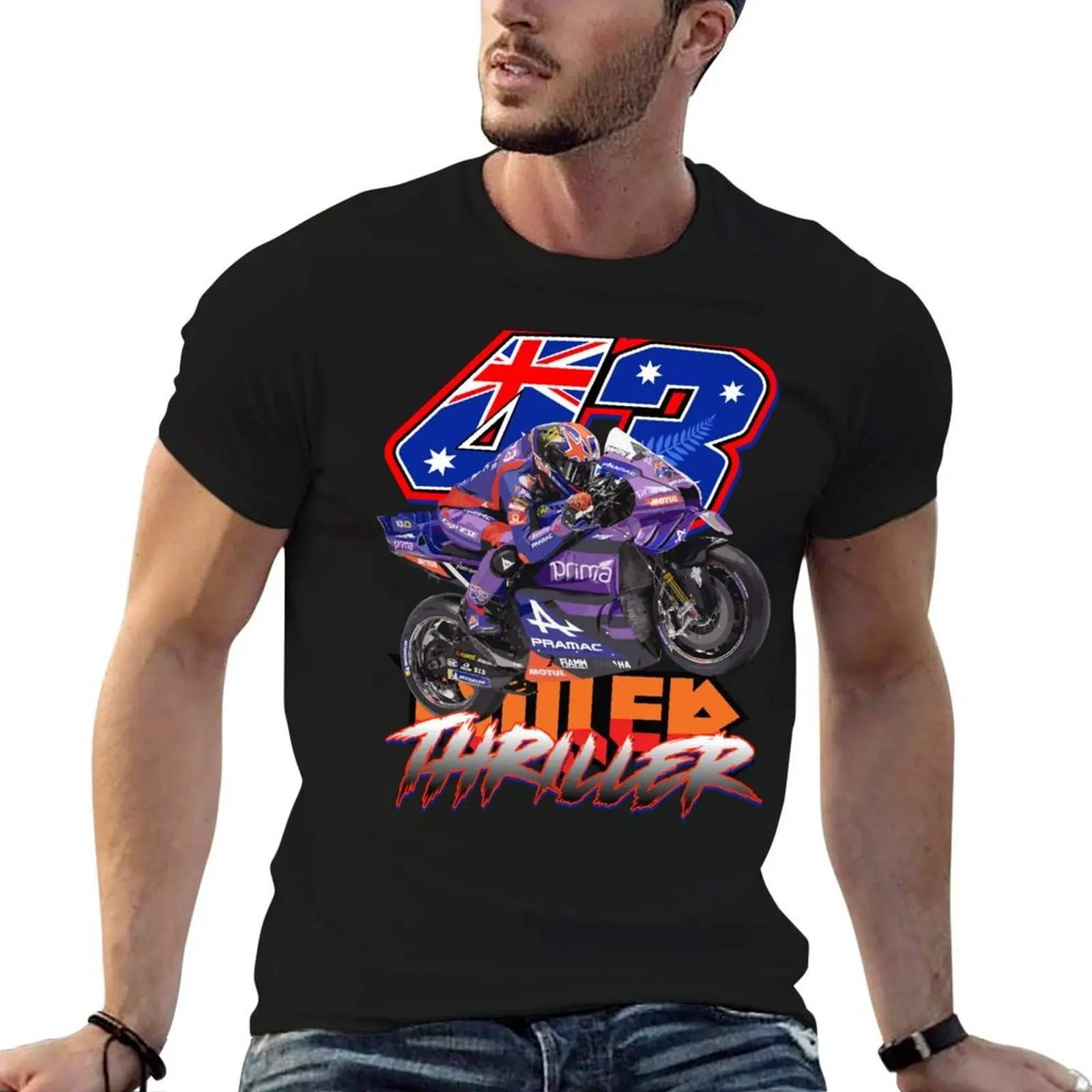 

Футболка Miller the Thriller 43, мужские футболки высокого качества, роскошные брендовые мужские футболки для мужчин, повседневная футболка