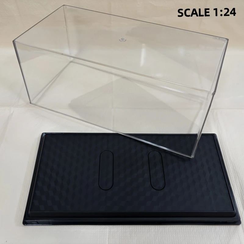 

Scale 1/24 Clear Acrylic Car Model Display Box Dust Cover Pre Made Box Diecast Professional Storage（26×13×11cm）