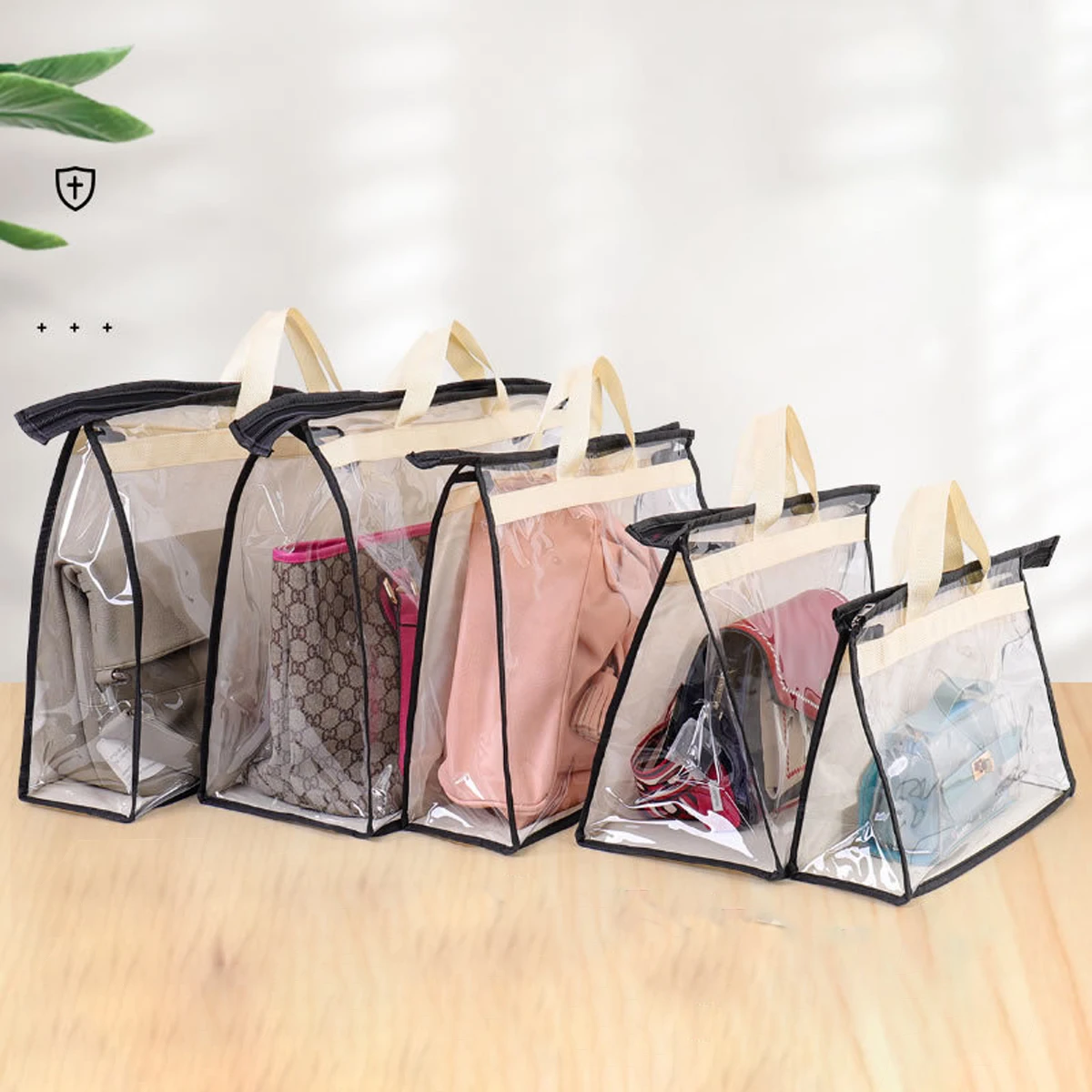 Dustproof Bag  Dustproof Bag For Bags Wardrobe Hanging  Storage Bag  PVC Transparent Waterproof Protective Storage Hanging Bag