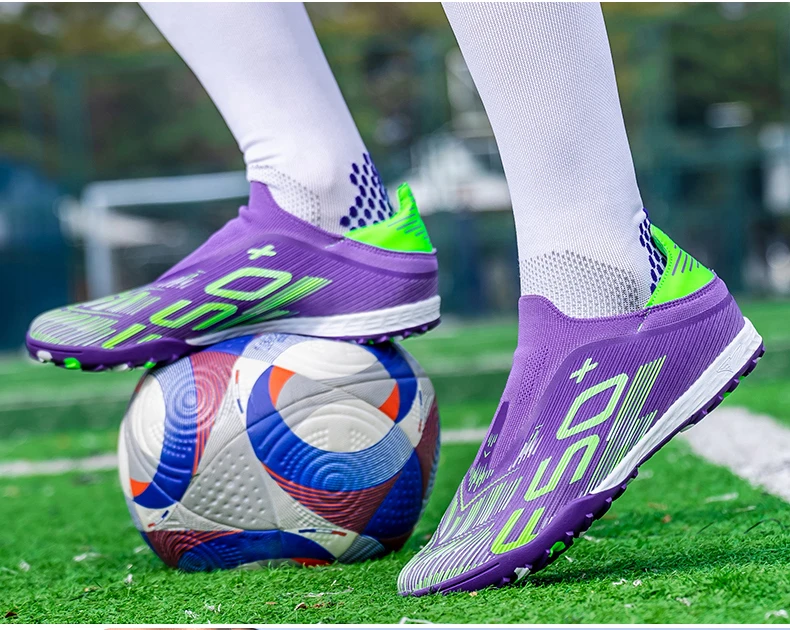 Neue Herren-Fußballschuhe für Hallen, Rasen und Futsal, Ultraleichte Sport-Profi-Fußballschuhe, Bequeme Erwachsenen-Rutschfeste Schuhe – Detail 23
