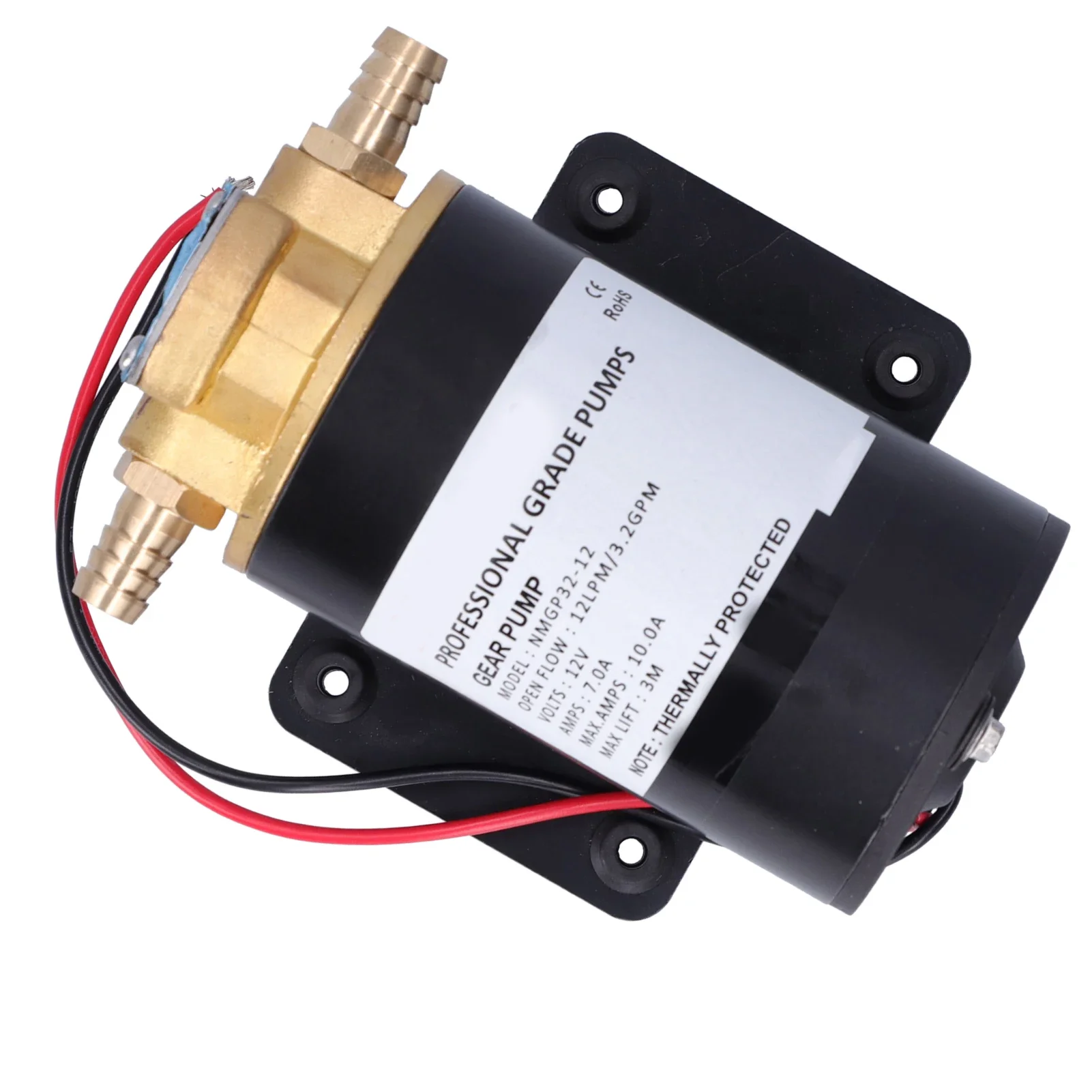 Pompa del carburante a ingranaggi con impeller 12V 12LPM autoadescante 9,8 piedi per acqua//carburante/scavenge/trasferimento olio Pompa a ingranaggi 12V Pompa di trasferimento olio