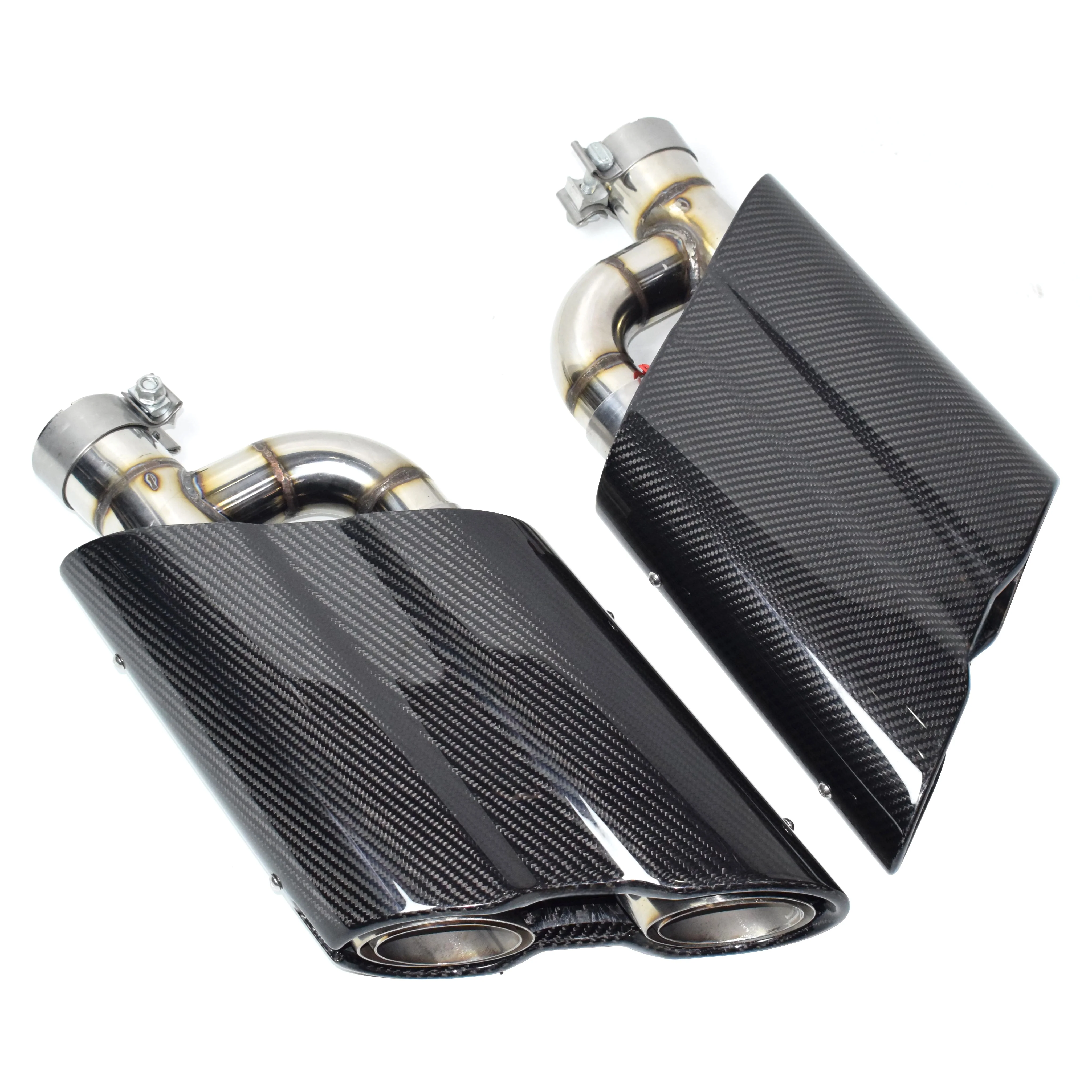 

Hot selling：W464 W463A G63 G65 G550 G500 G Class LED Rocket-Style Carbon Fiber Exhaust Pipe Mufflers Single-Interf