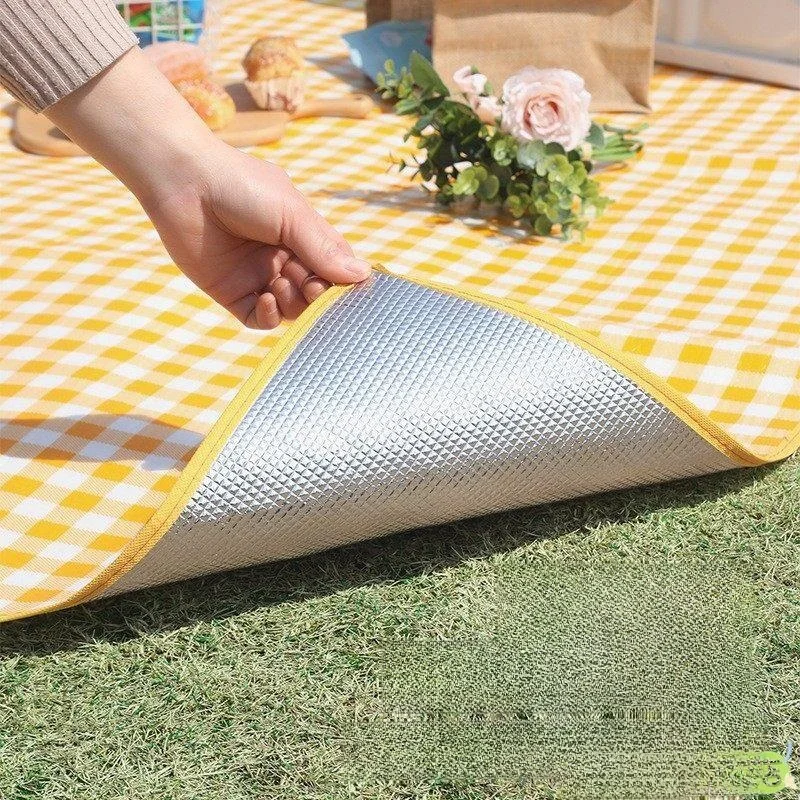 

Утолщенный водонепроницаемый коврик для пикника на открытом воздухе, влагостойкий, для походов, отдыха в парке, портативный коврик для кемпинга и пикника Fly Blue Valley