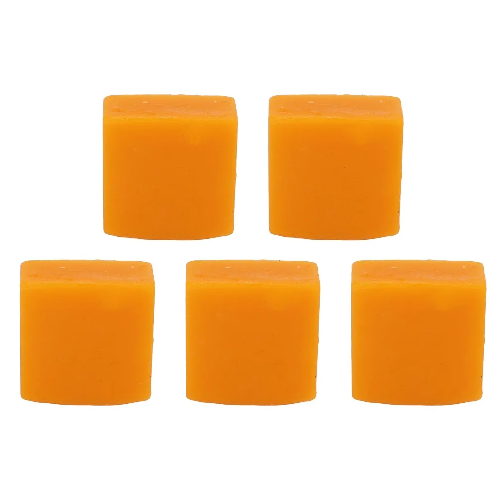 5pcs Durable 15-25°C Storage Beeswax Block Finely Purified Yellow Leather Beeswax DIY Sewing Wax Block Leather Craft