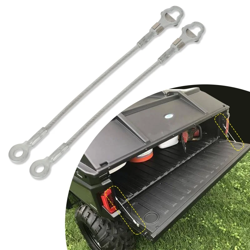 UTV Rear Tailgate Cable Fit For Polaris Ranger 500 700 800 900D 1 Or 2 Pieces OE 7081215 7081445 Tail Gate Wire Repair Part