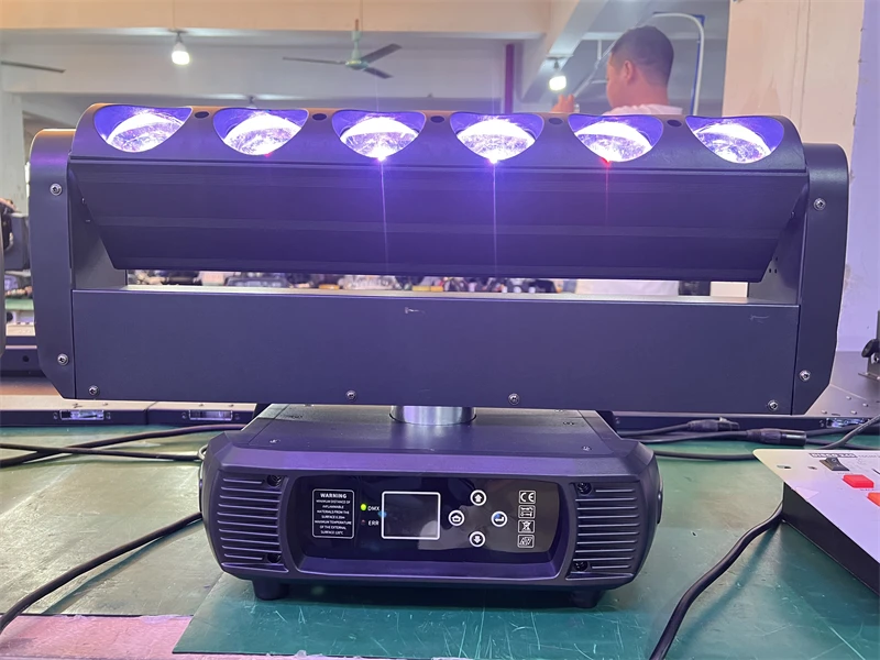 4pcs Unlimited rotation 6x40w rgbw 4in1 Pixel Beam Wash Bar led Moving Head Light For Party Stage Events