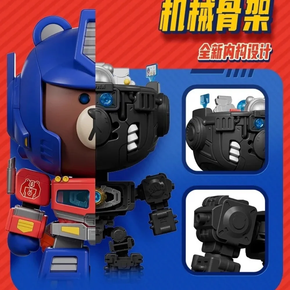 在庫あり オリジナル Blokees トランスフォーマー & ブラウンベア オプティマスプライム フィギュア モクー シリーズ アクションフィギュア コレクション おもちゃ 誕生日プレゼント