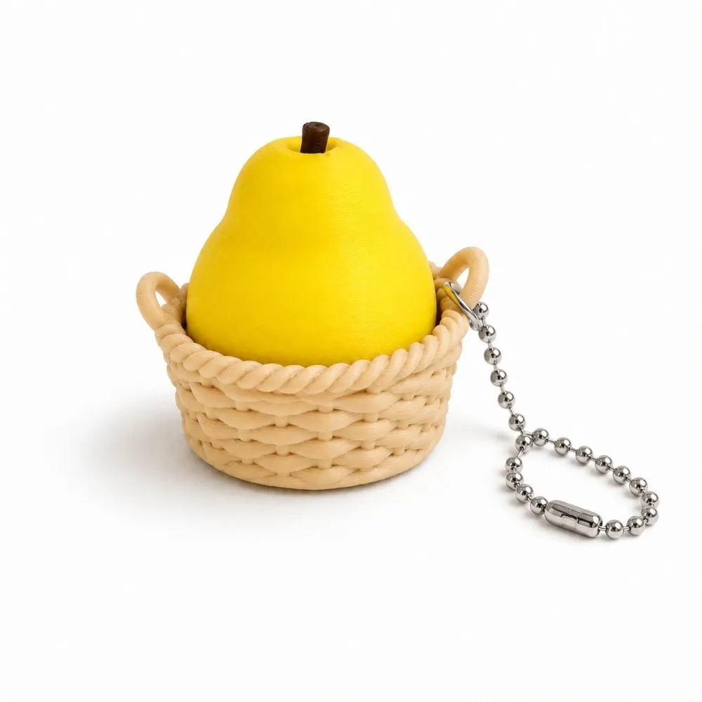 3D Printed Fruit Fidget Clicker Fruit Basket Pendant Sensory Push-button Clicker Anxiety Relief Mechanical
