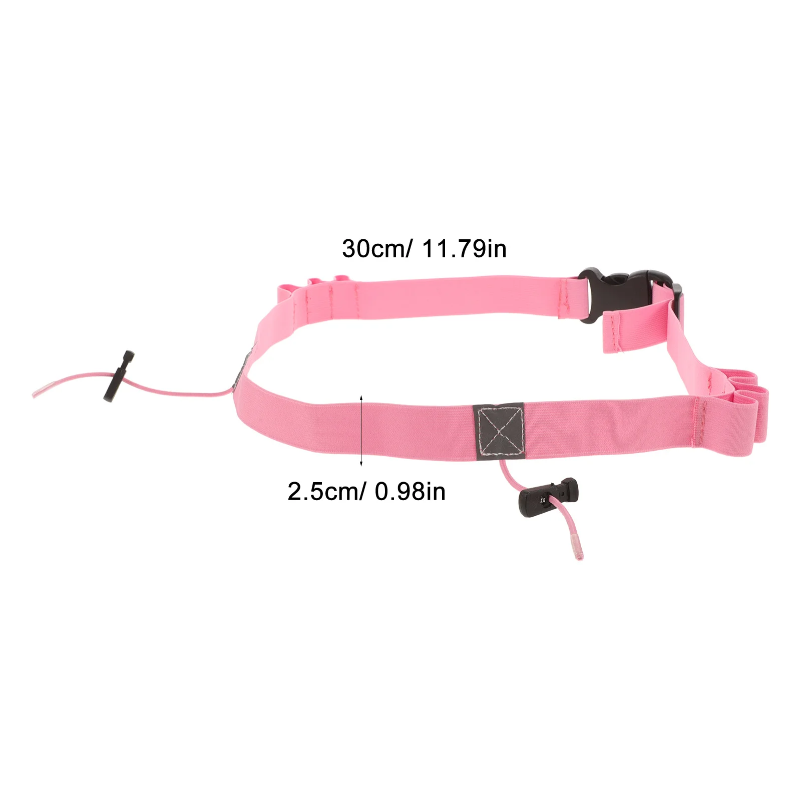 Bib Belt Adjustable Reflective Race Waistband For Night Running Sports Reusable Competition Belt Running Band