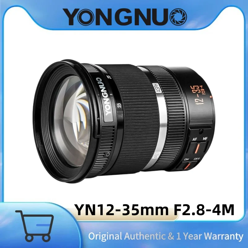 YONGNUO YN12-35mm F2.8-4M Lente de zoom estándar de enfoque automático para montura Panasonic LUMIX M4/3