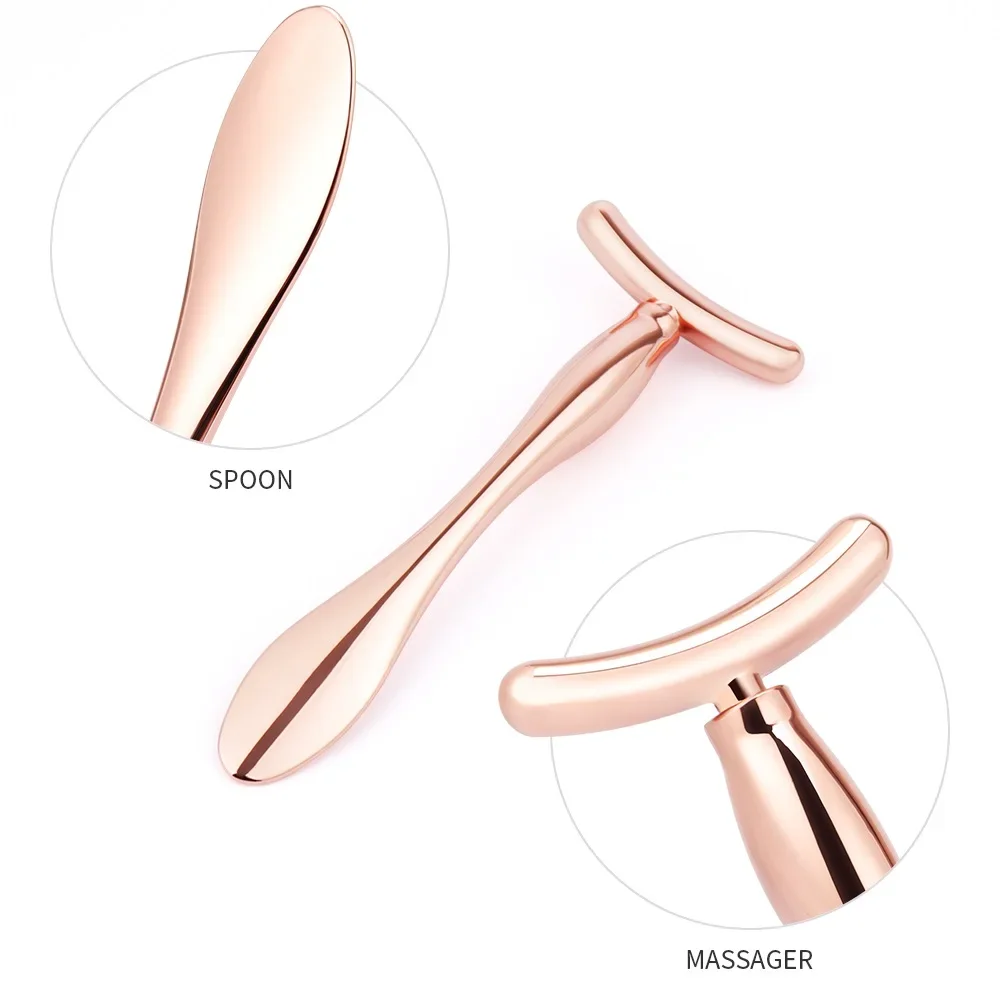 Mini sztyft do masażu oczu Anti Eye Pouch Dark Circles Massager Device T-shape Face Lifting Massage Facials Thin Face Massager