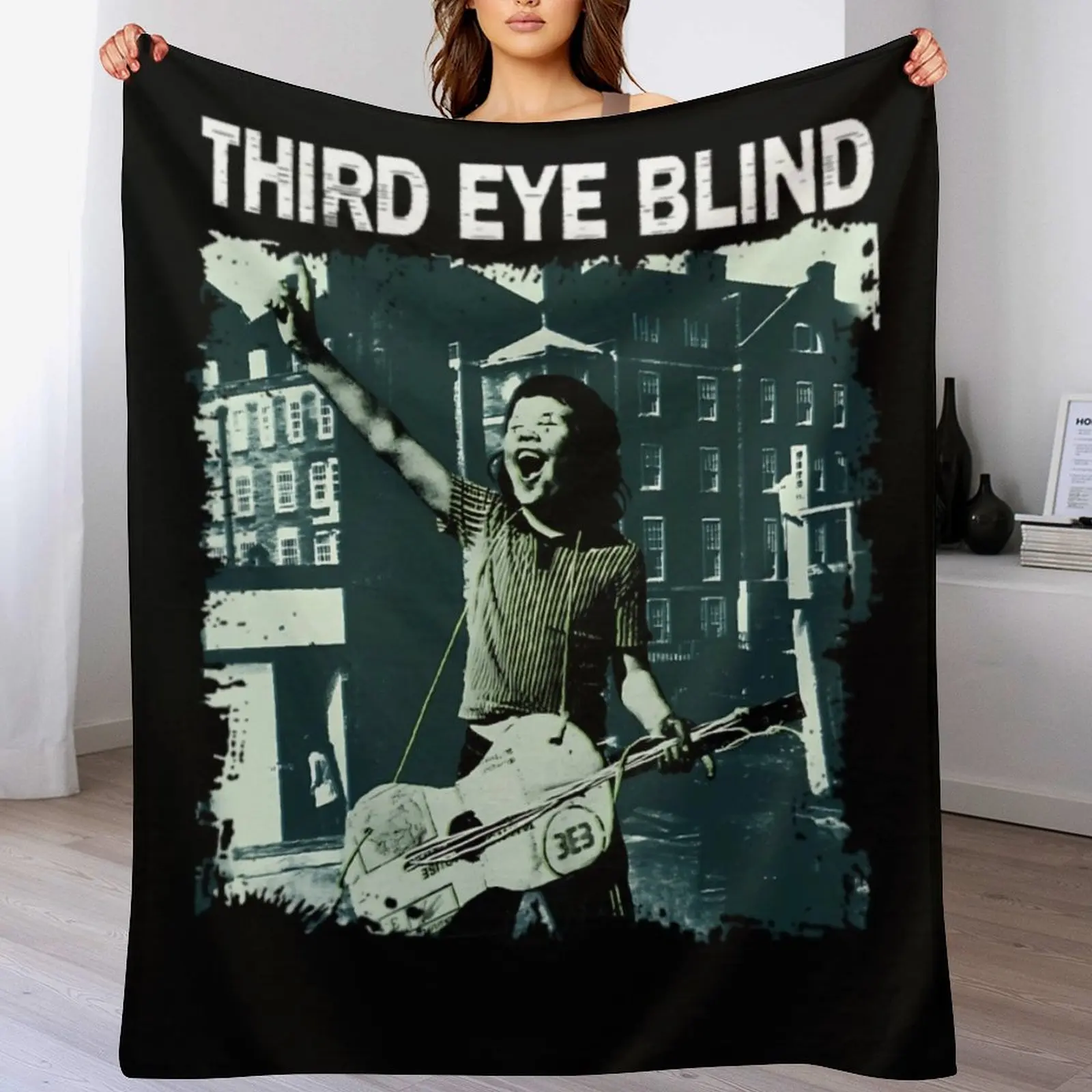 Vintage Music Band - Vintag Fan Tour Throw Blanket Shaggy Furry Soft Blanket for Bedroom Living Room