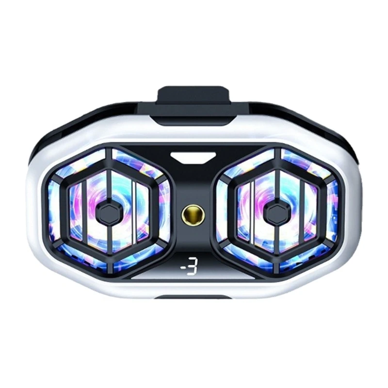 Phone Radiator Semiconductor Double Cooling Fan Back Clip Phone Heat Sink Coolers