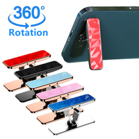 360° Rotatable Mini Phone Holder Stand Metal Folding Phone Bracket Invisible Kickstand Desk Holder Mount For All Phones Tablets