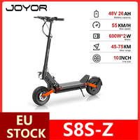 JOYOR S8S-Z Electric Scooter 600W Dual Motor 48V 26Ah Battery 55km/h Speed 45-75km Range 10 Inch Off-Road Foldable Scooter