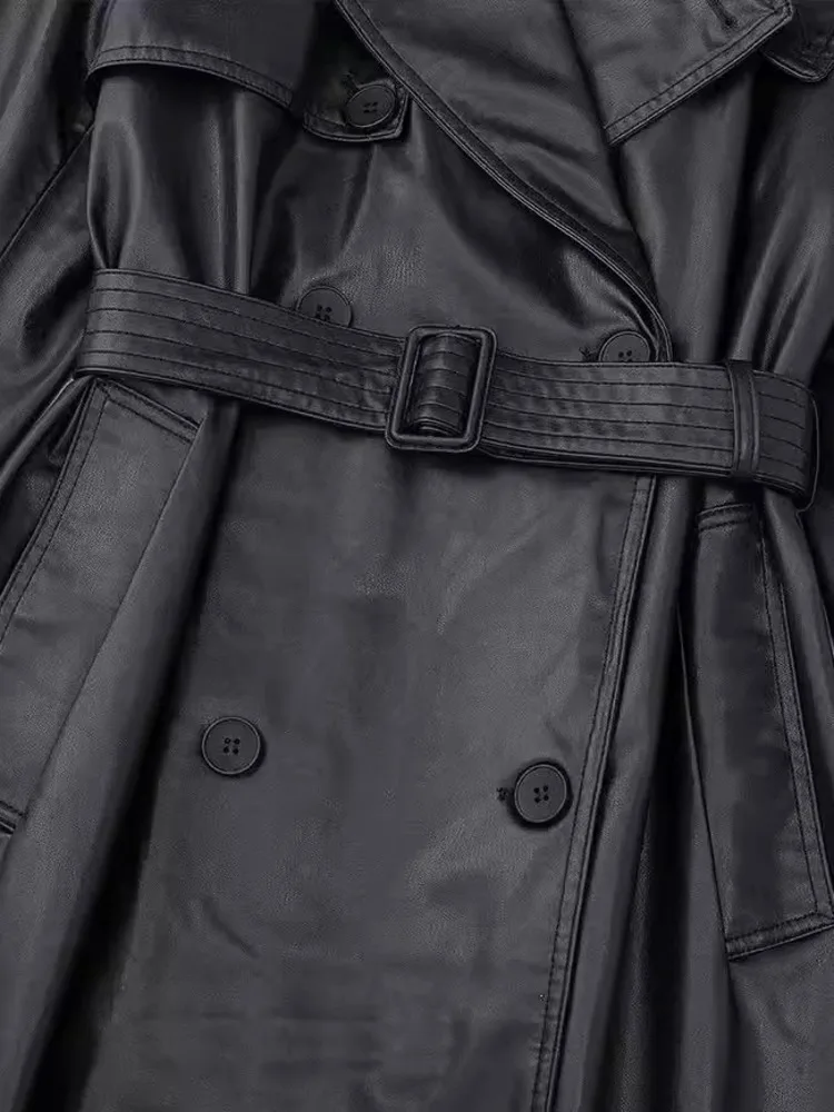 EACA-Manteau polyvalent en cuir, simple et décontracté, nouvelle collection printemps 2024
