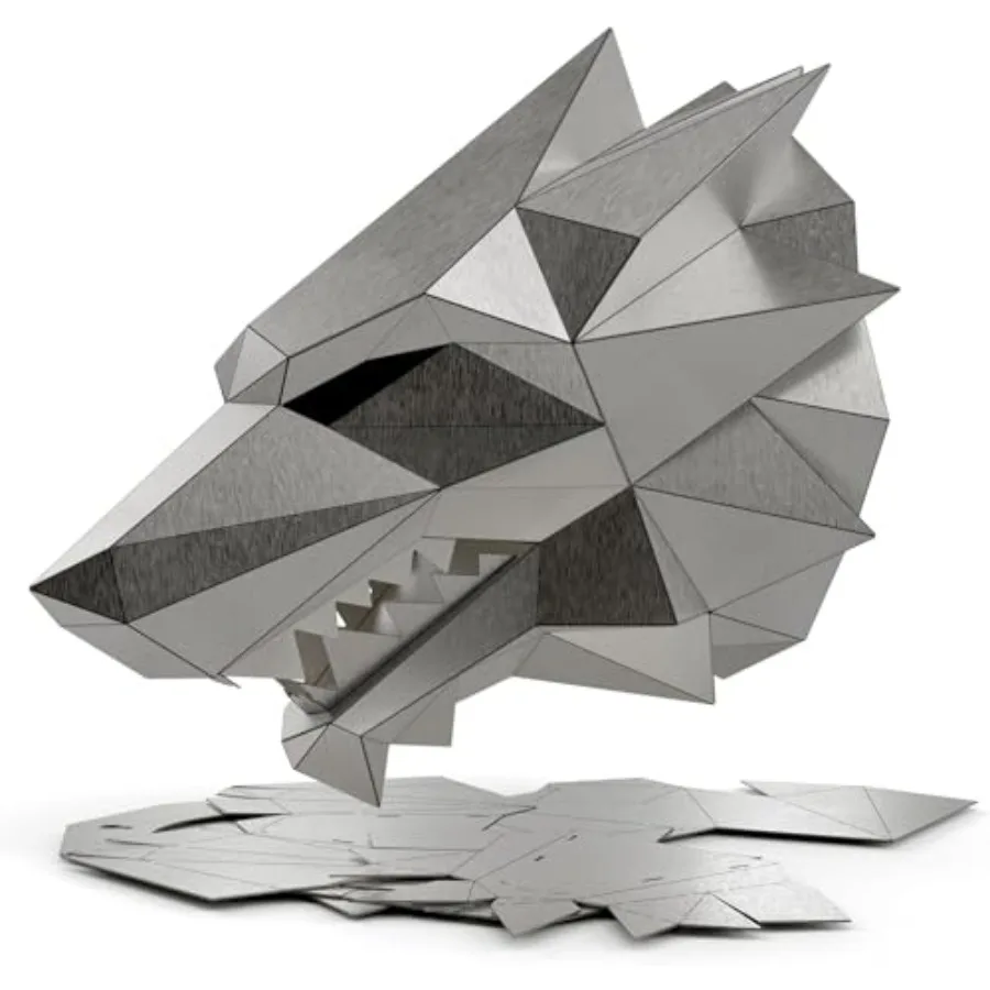 

Dire Wolf Head Welding kit For Beginners Practice201 stainless steel Welding Coupons Laser Cut Welding Training Metal Suitable
