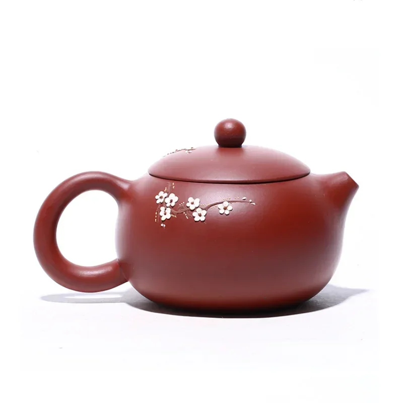 240ml Authentic Yixing Purple Clay Teapots Famous Handmade Xishi Tea Pot Ball Shaped Infuser Beauty Kettle Zisha Tea Set Gifts