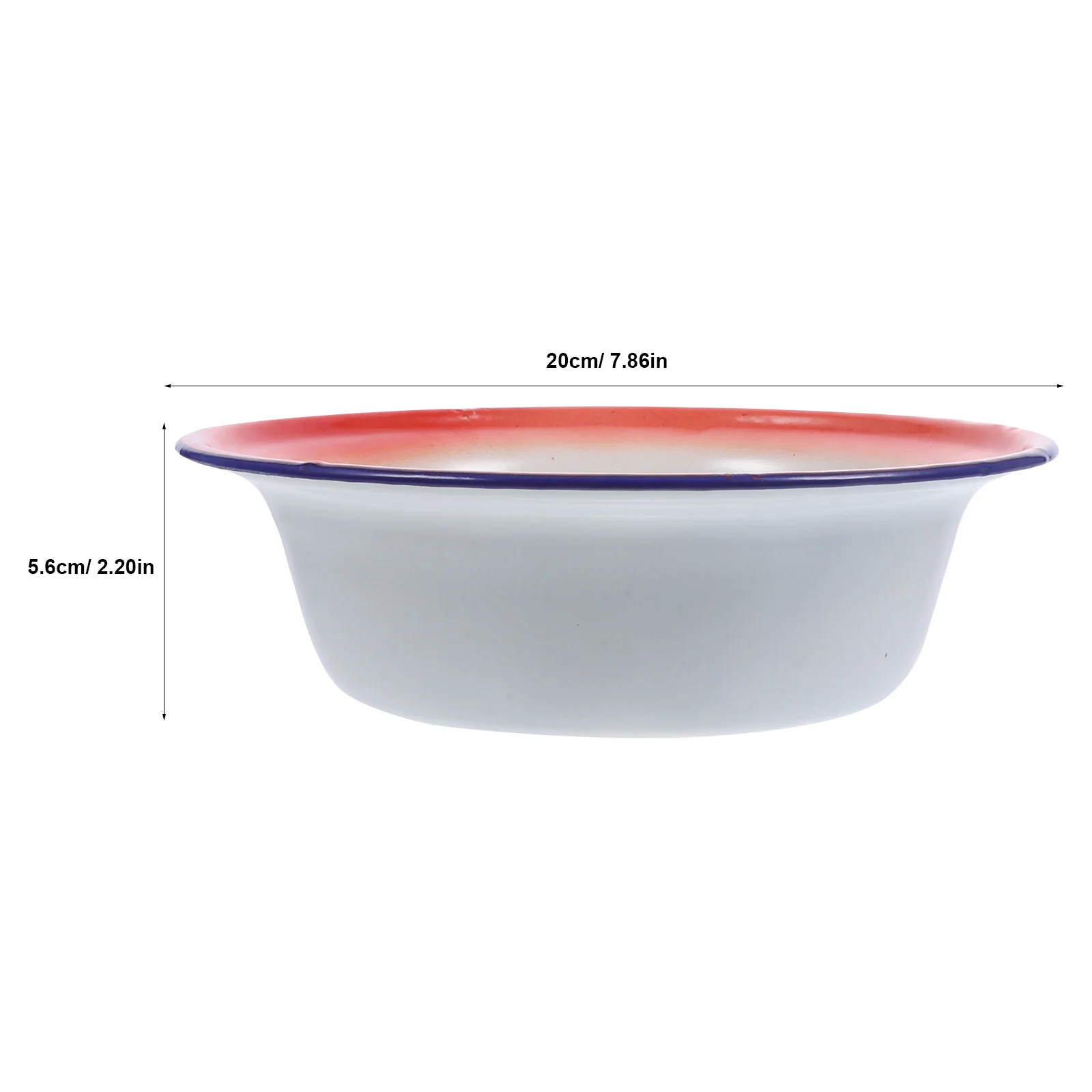 Flower Pattern Old-style Reusable Serving Vintage Enamel Bowl Mixing Bowl Set Metal Bowl Retro Bowl Enamel Camping Dishes