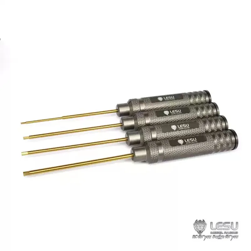 Lesu 1.5mm 2.0mm 2.5mm 3.0mm rc allen chave sextavada chave hexagonal alça destacável para tamiya 1/14 rc caminhão peças acessórios