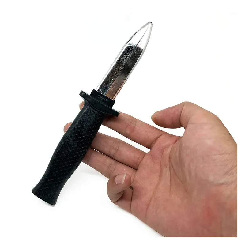 أطفال الدعائم لعبة نكتة المزحة الدعائم سكين نكتة ماجيك البلاستيك قابل للسحب سكين مخيف خدعة وهمية سكين مضحك مثيرة للاهتمام هدية #1