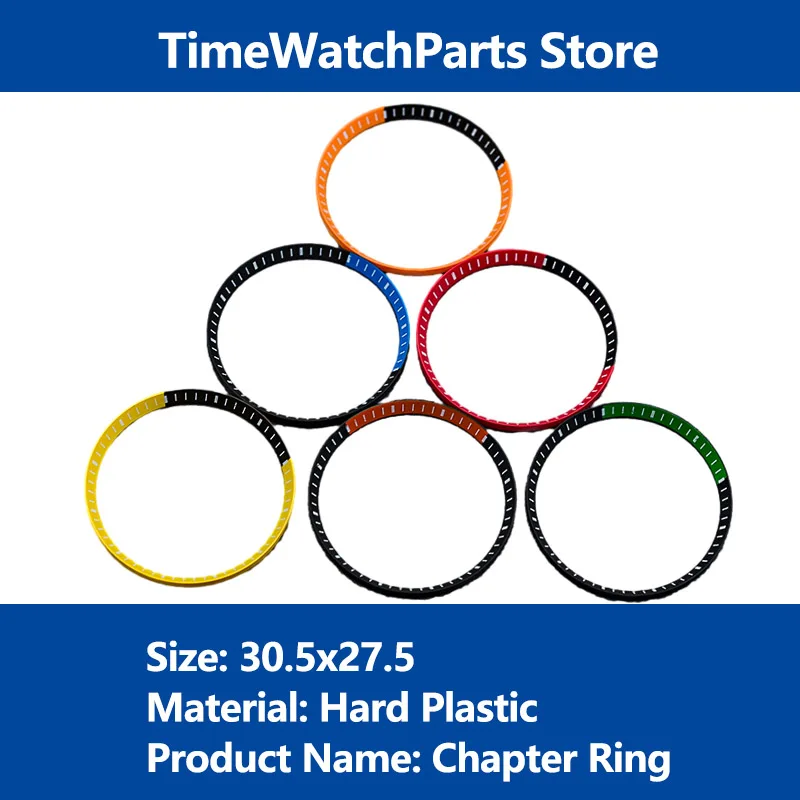 

Watch Chapter Ring Hard Plastic Inner Ring for SX007 SRPD Dive Watch Case NH35 NH36 Movement Watch Mod Replacement Parts