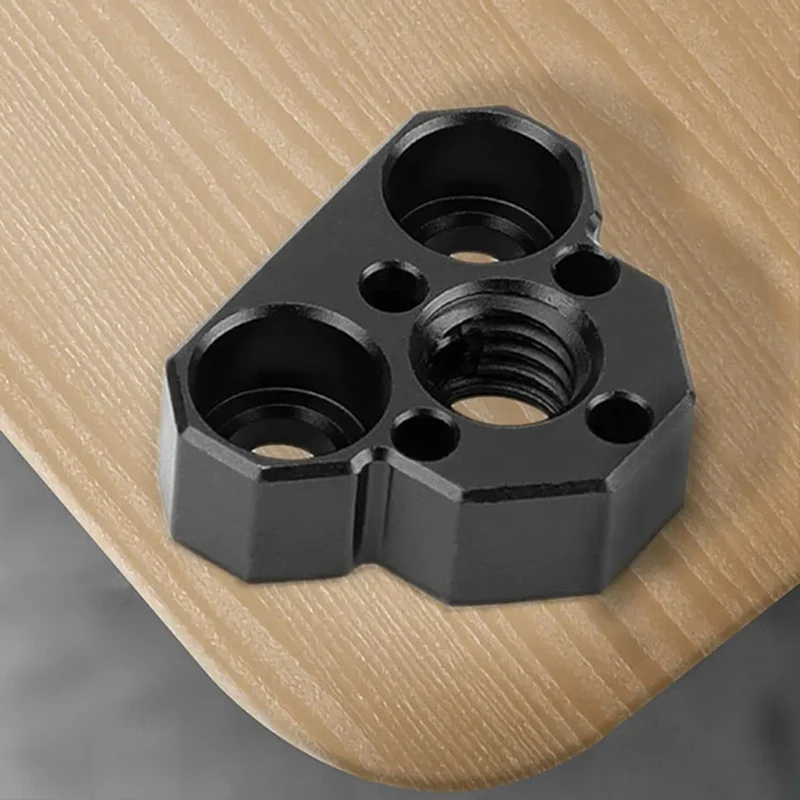 Adaptador de agujero de posicionamiento de tornillo 3/8 antideflexión para soporte de cámara DSLR, accesorios de fotografía
