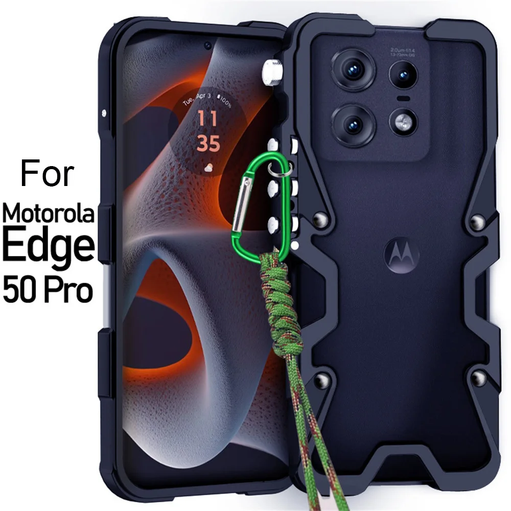 For Motorola Edge 50 Pro Metal Bumper Case Luxury Aluminum Cover High End Funda For Motorola Edge 50 Ultra 50 Fusion 40 NEO Case