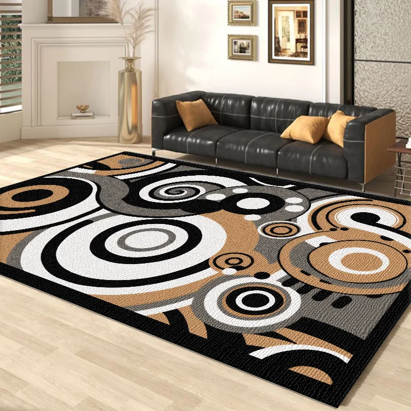 Modern Abstract Living Room Carpet Light Luxury Home Bedroom Decor Rug Sofa Table Side Lounge Rugs Creativity Non Slip Floor Mat