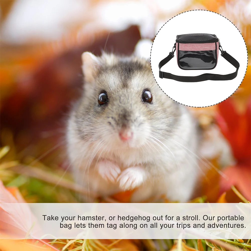 

Compact Oxford Cloth Pet Carrier Lightweight Portable Breathing Carriers Accessories Daily Use Small Animal Pink Outdoor