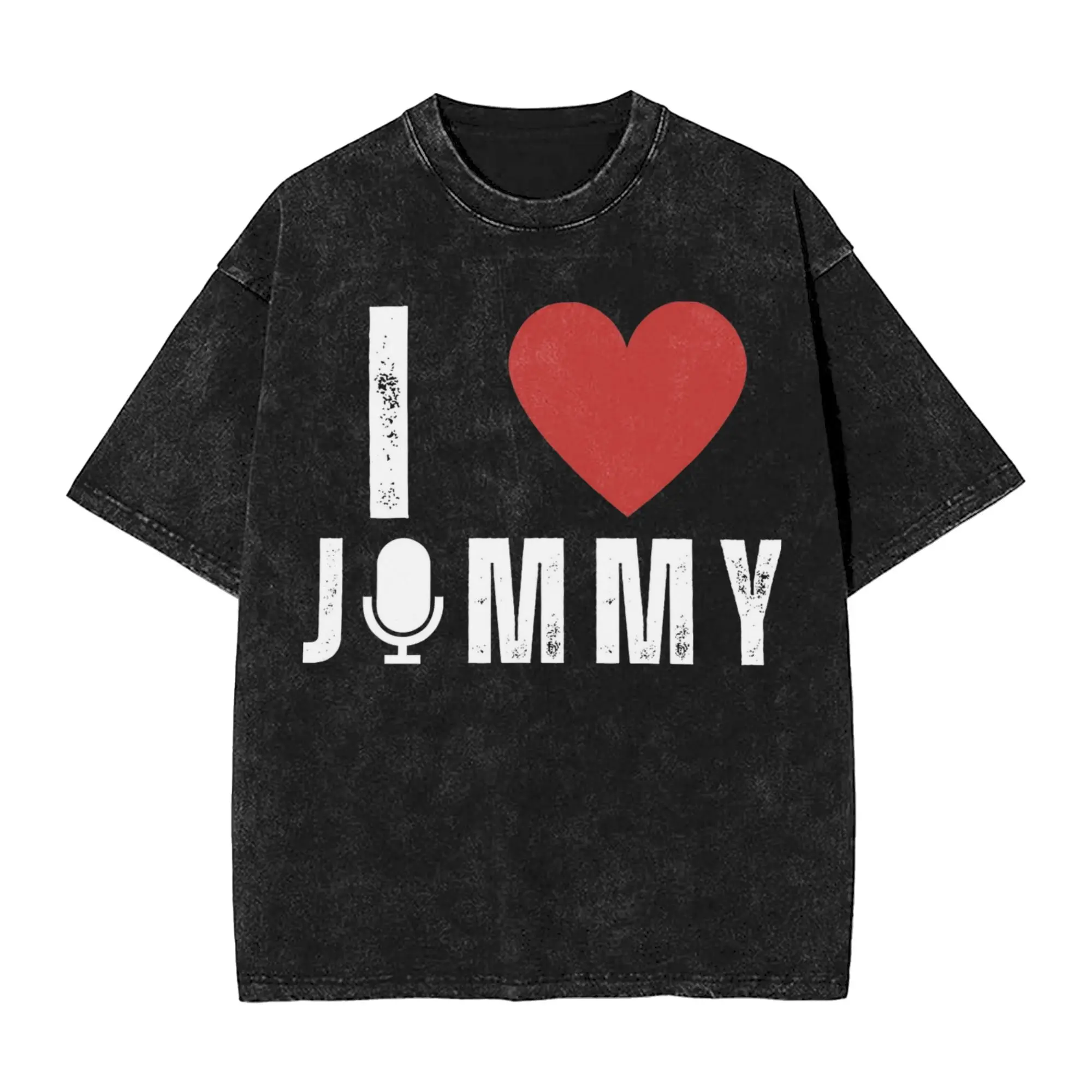

Футболка I Love Jimmy Kimmel, мужская уличная хлопковая футболка, летние модные футболки с круглым вырезом, свободная одежда больших размеров