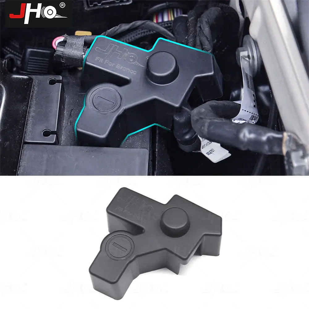 

JHO Battery Power Negative Electrode Waterproof Protective Cap Cover For Ford Bronco 2022 2023 2024 Interior Accessories