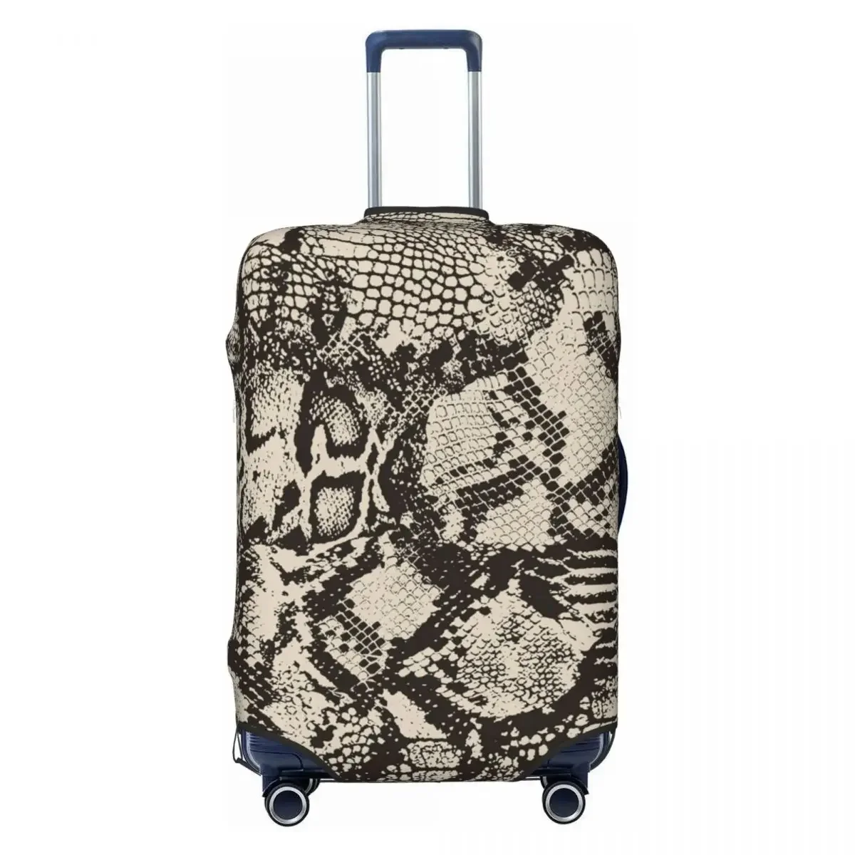 Vintage Snakeskin Suitcase Cover Snake Skin Print Animal Useful Cruise Trip Protector Luggage Supplies Holiday