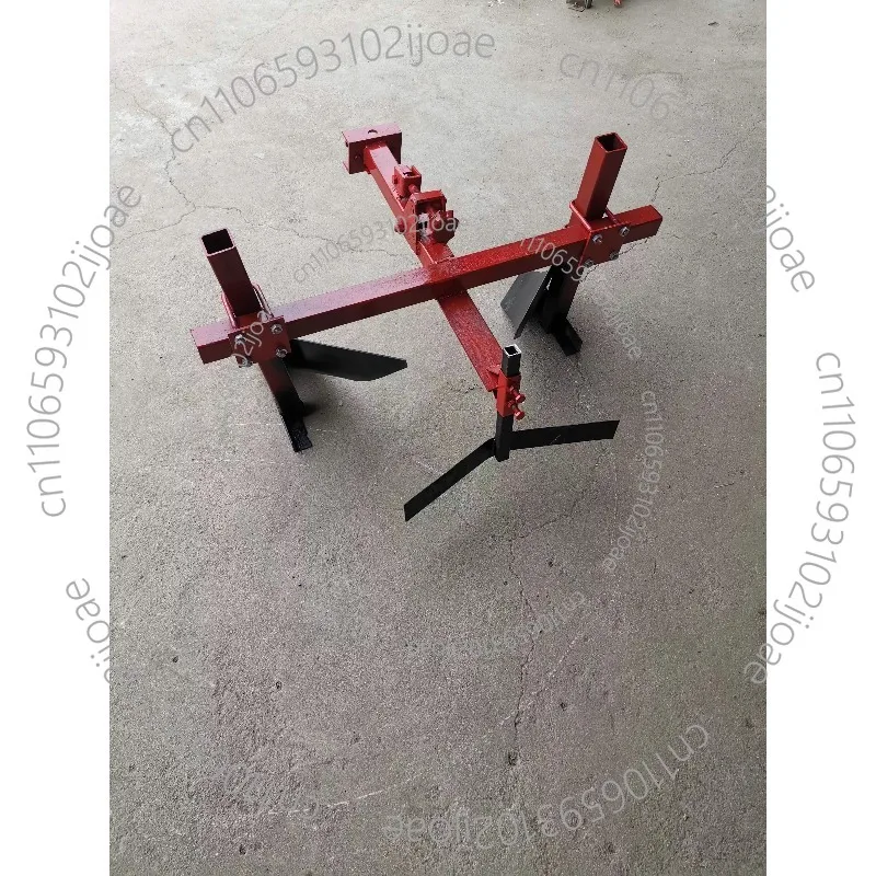 Tractor para caminar con arado de morder, arado de doble fila, máquina para morder y morder, arado de fertilizante