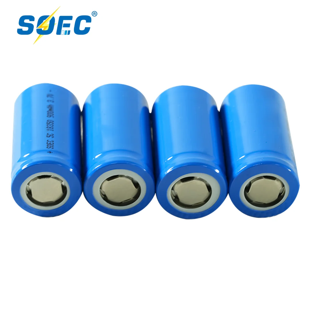 SOEC 5C 18350 battery 1100mAh 900mAh Power Rechargeable Lithium Cylinder Battery 3.7V 8A power for Electrical Tools Flashlight