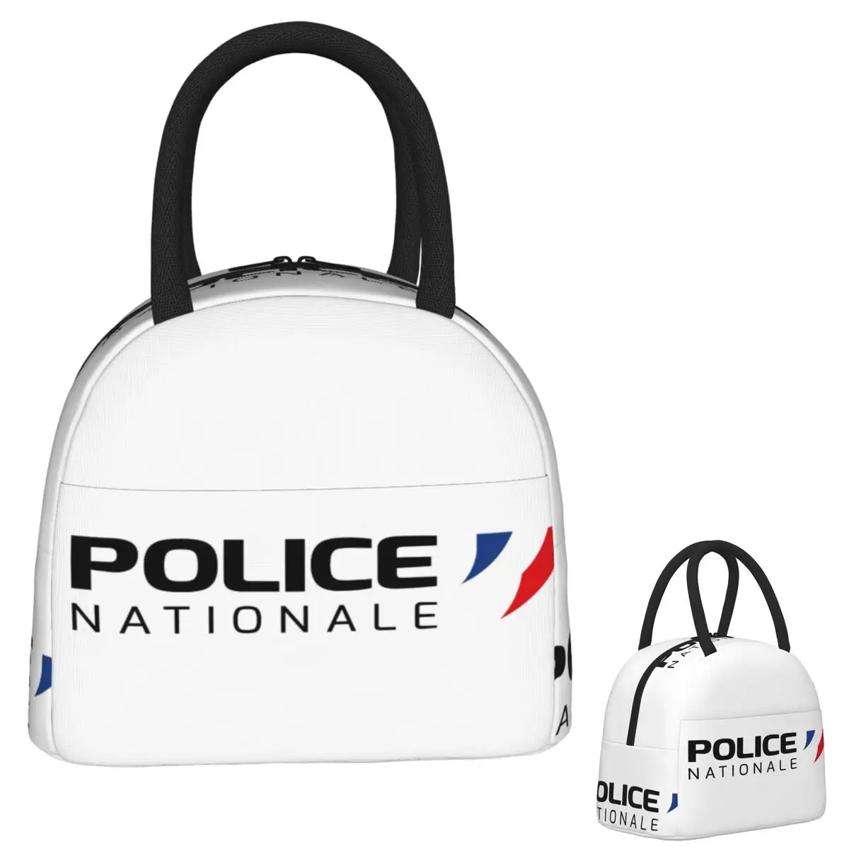 

French National Police Insulated Lunch Bag for Women Kids Portable Food Boxes Thermal Lunch Box Tote