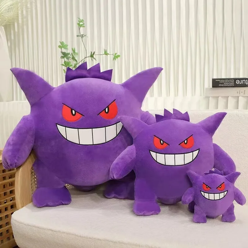 20-60 Cm Pokemon Plush Big Size Cartoon Anime Figure Gengar Plush Stuffed Pocket Monsters Pet Model Toy Children Birthday Gift