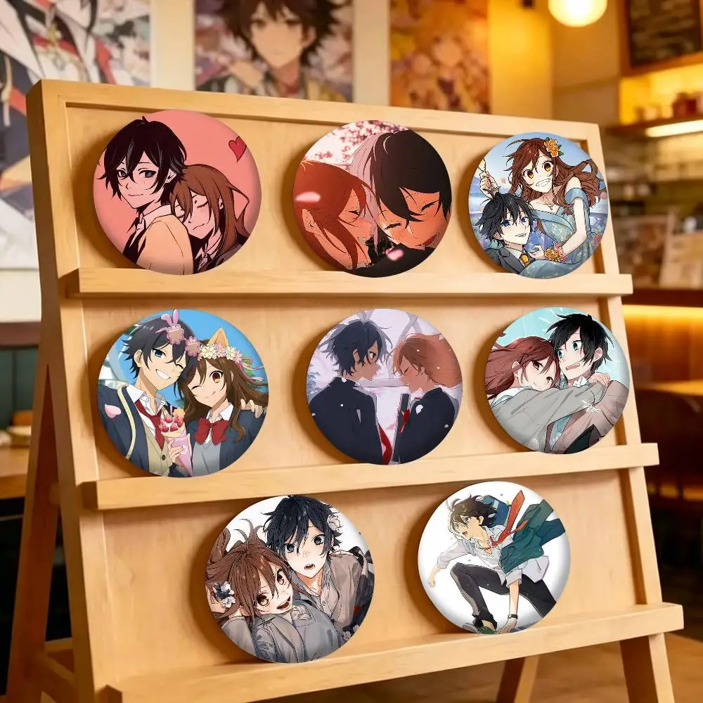 The Hot Anime H-Horimiya 25mm 32mm 44mm 58mm 75mm Brooches Badges Pins for Accessories Gift