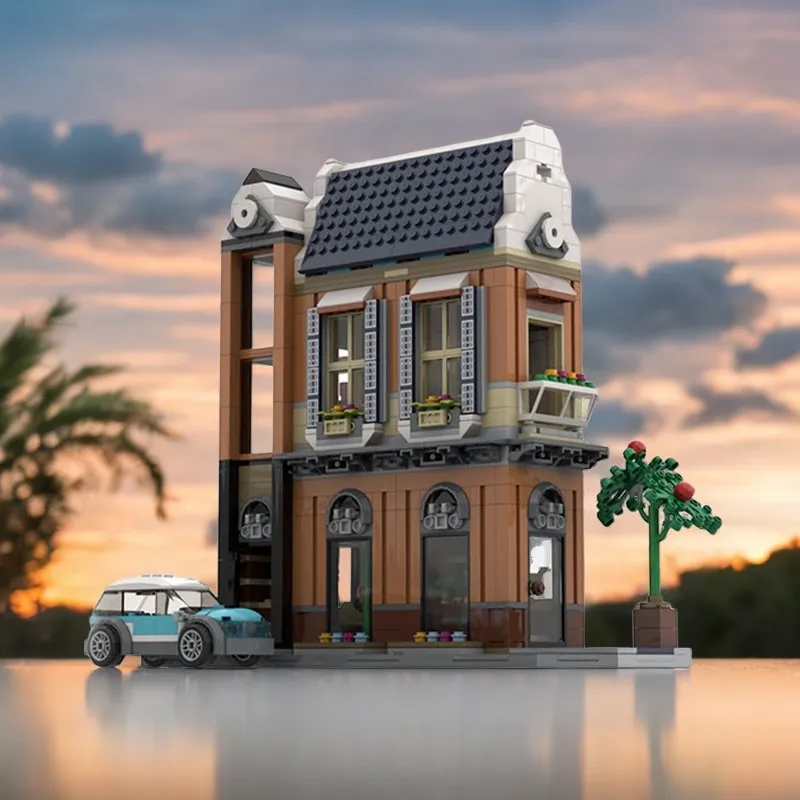 

856 Pieces Farmer's Market Building Blocks Set, Features Kitchen And Farm Produce Display, Ideal For Adult Collectors