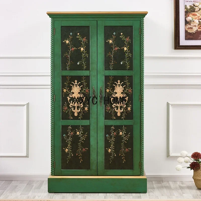 TAO Tao Solid Wood Wardrobe With Dressing Mirror Bedroom Single Wardrobe Painted Furniture